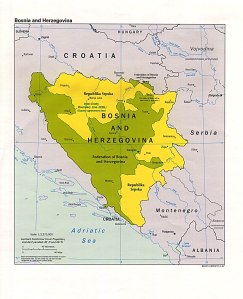 Granice jednostek Bośni i Hercegowiny